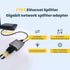 WinRaybot 1 2 RJ45 6/7/8 Ethernet Splitter to Gigabit Network Adapter Compatible with Cat Cable for Router PC Laptop