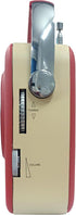 Supersonic SC-1201BT Retro Portable Bluetooth Speaker, Vintage Vibes, AM/FM Radio, USB/SD Card/AUX Inputs for Kitchen