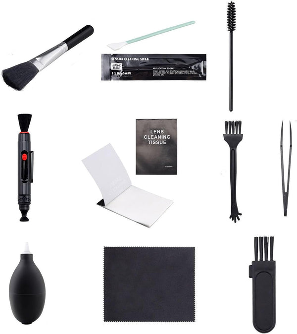 UpTuoLi Camera Lens Cleaning Kit, Includes Lens Brush Pen, Air Blower, Microfiber Cleaning