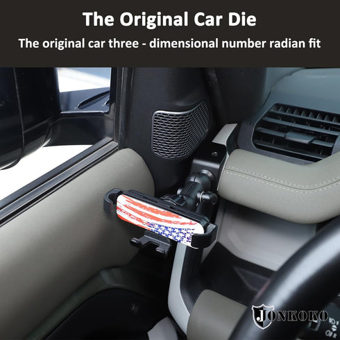 Aluminum Alloy Dashboard Side Mobile Phone Holder Trim for Land Rover Defender 90 110 130 2020-2024, Style C