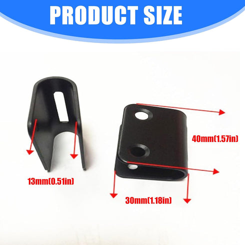 Kaeltsyn 2pcs Heavy Duty U Shaped Plate Hanging Speakers Connector Clip for Secure Wall Mount Clamp Professional Music