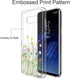 Unov Case for Galaxy S8, Clear Soft TPU Shock Absorption Slim Protective Back Cover with Floral Design (Flower Bouquet)