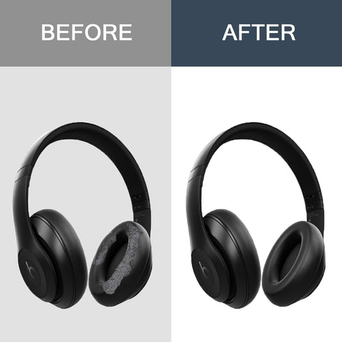Replacement Ear Pads for Beats Studio Pro, Soft Protein Leather & Memory Foam Earpads for Headphones Accessories