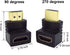 6Pack 3D and 4K HDMI Angled Adapter Combo, 2 Pcs 90 and 270 Degree, 4 Pcs Vertical Flat HDMI Adapter