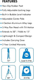 Acuvar 50 Inch 3-Way Lightweight Camera Tripod with Pan & Tilt Head Aluminum DSLR Tripod Stand with Quick Release Plate