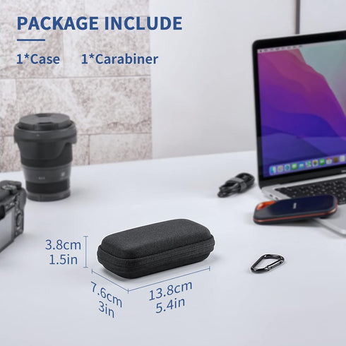 Yinke Hard Case for SanDisk Extreme Pro/Extreme Portable SSD 500GB/1TB/2TB, Travel Protective Cover - Storage Bag