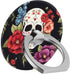 Cell Phone Ring Holder Grip, Flower Floral Rose Skull Finger Ring Stand, 360 Degree Rotation Universal Kickstand