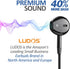 LUDOS NOVA Wired Earbuds in-Ear Headphones with Microphone, 3.5mm Plug-in Ear Buds for iPhone, Laptop, School Students