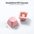 Catekro PBT Keycaps, 104 Keys Standard Doubleshot Keycap Set, OEM Profile, Translucent Keycaps for DIY Mechanical