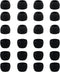 12 Pairs Silicone Replacement Earbud Ear Buds Tips Compatible with 3.8mm to 5.5mm Nozzle Earbuds Earphones, Small Size Black