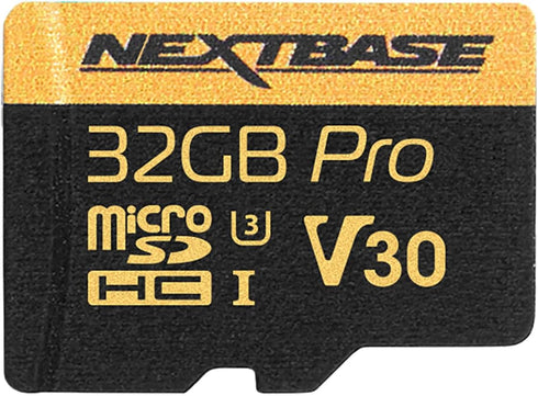 Nextbase 32GB U3 Micro SD Memory Card - with Adapter, Compatible with Nextbase Dash Cams Series 1 and 2