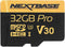 Nextbase 32GB U3 Micro SD Memory Card - with Adapter, Compatible with Nextbase Dash Cams Series 1 and 2