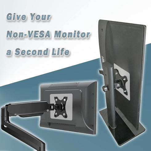 Universal Monitor VESA Mount Adapter for Non-VESA 13-27 inch Monitors Tablets iPad Bracket Kit