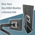 Universal Monitor VESA Mount Adapter for Non-VESA 13-27 inch Monitors Tablets iPad Bracket Kit