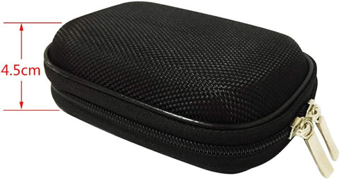 Earphone Case Portable Oxford Bag Holder with Two-Way Zipper for IEM, Earmold, Hearing Protector