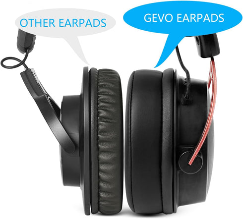 Earpads Replacement for Audio Technica M50X/M40X, HyperX Cloud/Alpha, Turtle Beach Stealth, Softer Memory Foam