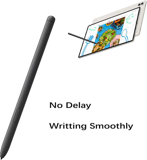 Black Galaxy Tab S9 Ultra S Pen with Bluetooth for Samsung Galaxy Tab S9 Plus, Free 5 Tips