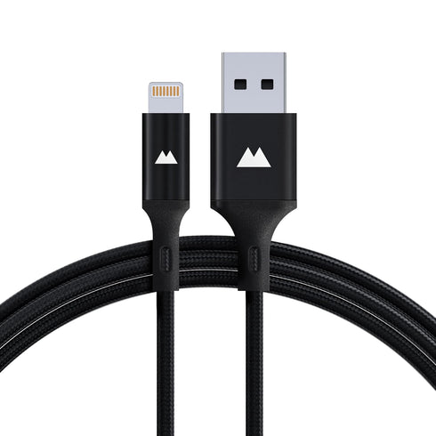 Mous USB A to Lightning Charging Cable, 1.5m Nylon Braiding, Black
