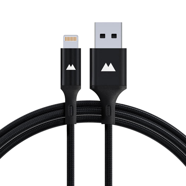 Mous USB A to Lightning Charging Cable, 1.5m Nylon Braiding, Black