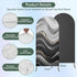 Jnbasdffb 6.6 Marble Wedding Arch Cover,Stretchy Spandex Arch Backdrop Stand Covers FT,Black Grey Oil Painting Gradient
