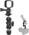 Mechrig Cold Shoe Mount Expansion Adapter for DJI Osmo Pocket 3,Ajustable 360Ball Head