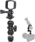 Mechrig Cold Shoe Mount Expansion Adapter for DJI Osmo Pocket 3,Ajustable 360Ball Head