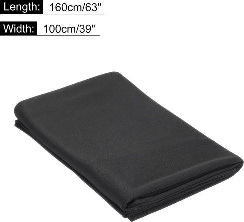 uxcell Black Speaker Mesh Grill Cloth Stereo Box Fabric Dustproof 100cm x 160cm (39 inches x 63 inches)