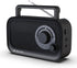 AM FM Radio with Best Reception, Portable Bluetooth Speaker Radio, Battery Operated or AC Power, Black