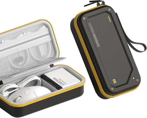 Hagibis Electronic Organizer Traveling Case Bag EVA Hardshell PU Portable Carrying Pouch
