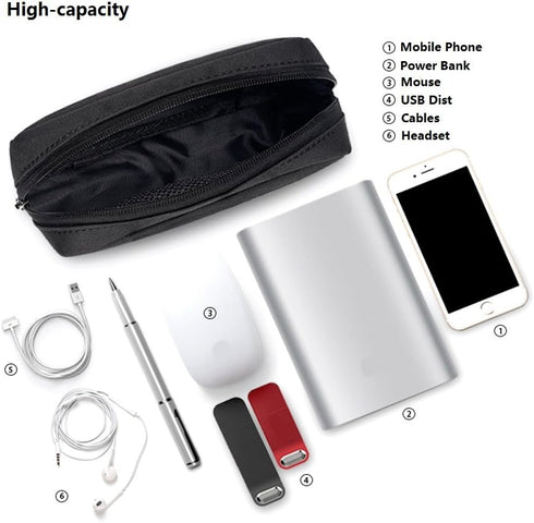 Universal Electronics Soft Carrying Case Bag, Durable & Lightweight for Outgoing, Business, Travel, and Cosmetics
