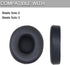 Replacement Ear Pads for Beats Solo 2 & Solo 3 Wireless On-Ear Headphones, Replacement EarPads Cushions Headphones Covers with Memory Noise Isolation Foam Softer Leather-Black