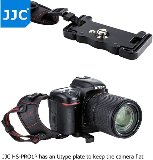 JJC DSLR Camera Hand Strap Grip Wrist Strap with Standing U Plate for Canon EOS 90D, 80D, 77D, 70D, 60D, 50D, 1D, 1Dx,