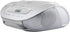 HANNLOMAX HX-328CD Portable CD Boombox with AM/FM Radio, Bluetooth, USB Port for MP3 Playback (Silver)