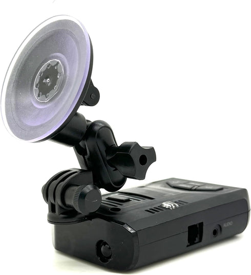 Enhanced Dual Ball Joint Adjust Suction Cup Bracket for UNIDEN R1 R2 R3 R4 R7 R8 R9 Radar Detector