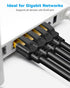 8 1.5ft (2 Pack), 40Gbps 2000MHz CAT8 RJ45 (1.5ft 2Pack, DDMALL CAT Ethernet Cable High Speed Network Internet LAN