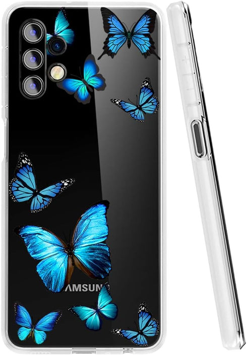 Phone Case for Galaxy A32 5G, Clear Slim Shockproof Pattern Soft TPU Protective Cover for Samsung Galaxy A32 5G
