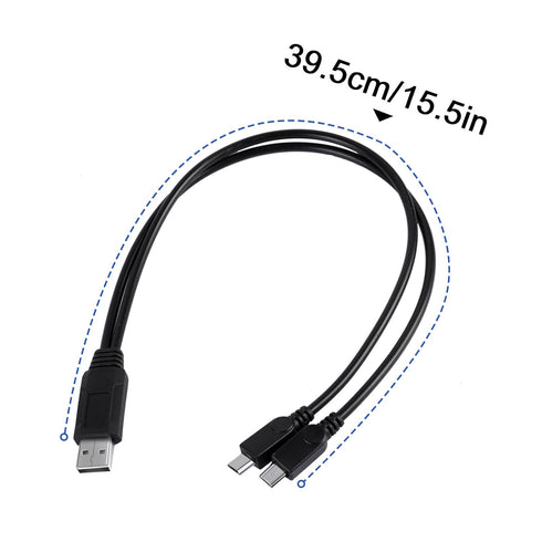 UCEC Dual Micro USB Splitter Cable: Charge 2 Micro USB Devices Simultaneously from 1 USB Port (1 pack)