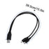 UCEC Dual Micro USB Splitter Cable: Charge 2 Micro USB Devices Simultaneously from 1 USB Port (1 pack)