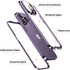 iPhone 15 Plus Lockable Magnetic Case with 360° Bumper, Safety Lock Screen & Camera Lens Protector - Light Blue.
