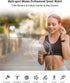 Popglory Smart Watch, Fitness Tracker with Blood Pressure/Oxygen Monitor, Full Touch for Android & iOS, Black