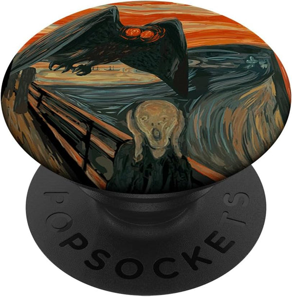 Funny Mothman Mashup - The Cryptid Scream PopSockets Standard PopGrip: Swappable Grip for Phones & Tablets