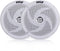 Pyle Marine Speakers - 5.25 Inch 2 Way Waterproof Outdoor Audio System, 180 Watt Power, 1 Pair, White