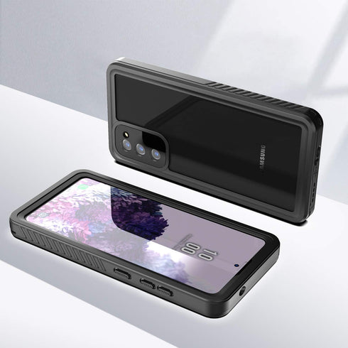 Waterproof Case for Galaxy S20 FE 5G, Shockproof, Dirtproof, Snowproof Rugged Cover for Snorkeling, Black