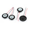 uxcell Metal Shell Round Internal Magnet Speaker, 2W 8 Ohm (Pack of 4)