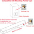 Soundbar Wall Mount Bracket for Vizio Soundbar, Speaker Wall Mounts for Surround Sound or Bookshelf Speakers