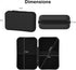 ZAQE MP3 MP4 4 inch M505 Player Case for Full Screen Touch Music Player, Fits Earbuds, USB Cable, Memory Card