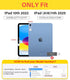 JKSML (A16) 11th/10th 7 10.9" (2022)/ 11" (2025) for iPad Gen case with Keyboard, Round Key, Color Backlit, Detachable