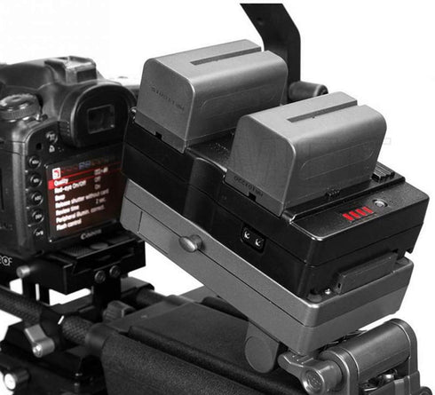 SZRMCC Dual NP-F970 NP-F Series Battery to V-Mount Lock Power Supply Converter Plate for ARRI Sony Camera Kit