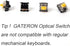 GATERON KS-15 Optical Yellow Keyboard Switches, 35gf RGB LED Infrared Path Linear Key Switches for Mechanical Keyboard (35PCS, Yellow) by GATERON