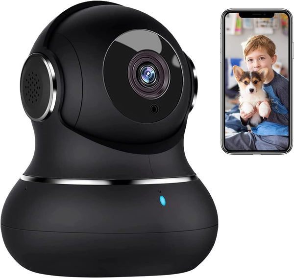 litokam 2K Indoor Security Camera, 360° Motion Detection Pet Camera with Phone App